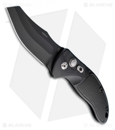 Hogue Knives EX04 Automatic Knife Black G-10 (3.5" Wharncliffe) 34420 -Adventure Knife Shop BHQ 19502