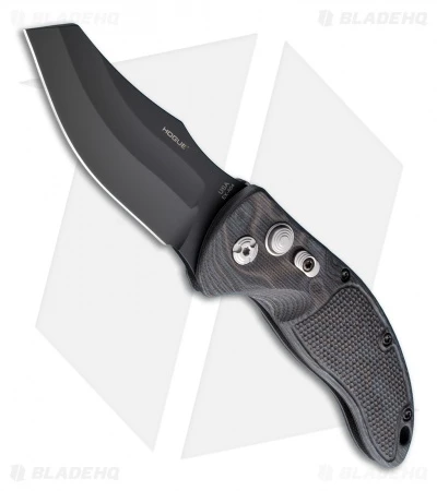 Hogue Knives EX04 Automatic Knife Black/Gray G-Mascus (3.5" Wharncliffe) 34429 -Adventure Knife Shop BHQ 19594