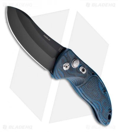 Hogue Knives EX04 Automatic Knife Blue Lava G-Mascus (3.5" Upswept) 34433 -Adventure Knife Shop BHQ 19596