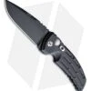 Hogue Knives EX-A01 Automatic Knife Drop Point Black Aluminum (4" Black)