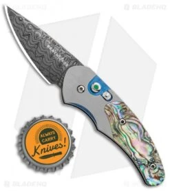 Benchmade 3150-121 Impel Gold Class Gentleman's Auto Knife (1.98" Satin) #03 -Adventure Knife Shop Benchmade 3150 121 Impel Gold Class Gentlemans Auto Damascus 3 BHQ 12889 jr bottlecap