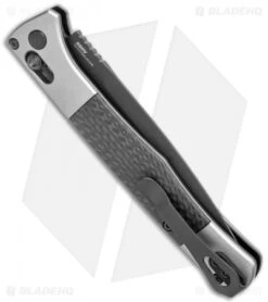 Benchmade Auto Fact AXIS Lock Knife Aluminum/CF (4" Black DLC) 4170BK -Adventure Knife Shop Benchmade Auto Fact AXIS Lock Aluminum CF Black DLC 4170BK BHQ 118572 jr side