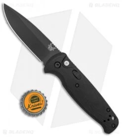 Benchmade CLA Drop Point Automatic Knife Black G-10 (3.4" Black) 4300BK -Adventure Knife Shop Benchmade CLA DP Auto black G 10 Black 4300BK BHQ 27082 jr bottlecap