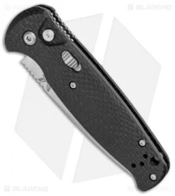 Adventure Knife Shop -Adventure Knife Shop Benchmade CLA Limited Edition Auto CF Satin 4300 1801 BHQ 91085 jr spine