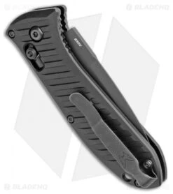 Benchmade 5750BK Mini Presidio II Automatic Knife (3.2" Black) -Adventure Knife Shop Benchmade Mini Presidio II Auto Black 5750BK BHQ 108953 jr side