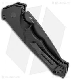 Benchmade Rukus II Automatic Knife (3.4" Black) 9600BK -Adventure Knife Shop Benchmade Rukus II Automatic Black 9600BK BHQ 74494 jr side