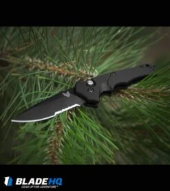 Benchmade Rukus II Automatic Knife (3.4" Black Serr) 9600SBK -Adventure Knife Shop Benchmade rukus ii Auto 9600SBK BHQ 74379 dl