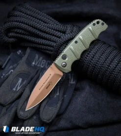 Boker Desert Warrior Kalashnikov Dagger Automatic Knife OD Green (3.3" D2) -Adventure Knife Shop Boker Desert Warrior Kalashnikov Dagger Automatic Knife OD Green Copper BHQ30436 kp rope web