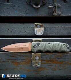 Boker Desert Warrior Kalashnikov Dagger Automatic Knife OD Green (3.3" D2) -Adventure Knife Shop Boker Desert Warrior Kalashnikov Dagger Automatic Knife OD Green Copper BHQ30436 kp tool box 2 web
