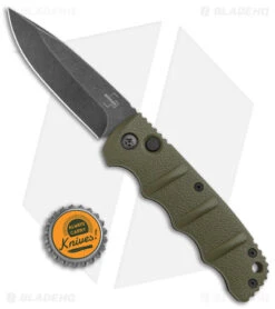 Boker Kalashnikov Drop Point Automatic Knife OD Green (3.25" Smokewash) -Adventure Knife Shop Boker Kalashnikov Auto OD Green D2 Smokewash BHQ 144761 jr bottlecap