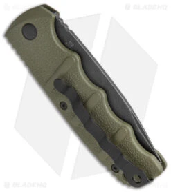 Boker Kalashnikov Drop Point Automatic Knife OD Green (3.25" Smokewash) -Adventure Knife Shop Boker Kalashnikov Auto OD Green D2 Smokewash BHQ 144761 jr side