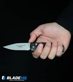 Boker Kalashnikov Reverse Tanto Wharncliffe Automatic Knife (3.25" D2 Black) 9 Boker Kalashnikov Reverse Tanto Wharncliffe Automatic Knife (3.25" D2 Black) -Adventure Knife Shop Boker Kalashnikov Automatic Knife Black Bead Blast KALS74 BHQ 0103 kp in hand web 7