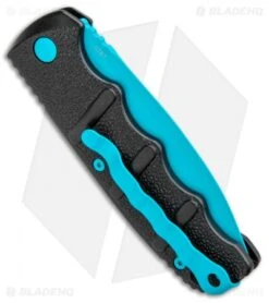 Boker Blue Scorpion Kalashnikov Dagger Automatic Knife (3.25" Electric Blue D2) -Adventure Knife Shop Boker Kalashnikov Black Widow Blue jr side