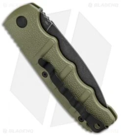 Boker Kalashnikov Dagger Automatic Knife OD Green (3.25" Smokewash D2) -Adventure Knife Shop Boker Kalashnikov Dagger Auto OD Green Smokewash BHQ 117068 jr side