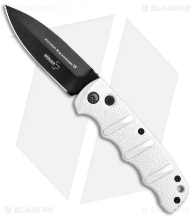 Boker Kalashnikov Dagger Automatic Knife Imperial White (3.25" Black D2) 1 Boker Kalashnikov Dagger Automatic Knife Imperial White (3.25" Black D2)