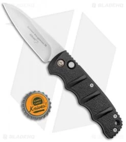 Boker Kalashnikov Modified Sheepsfoot Automatic Knife Black (3.25" Stonewash D2) -Adventure Knife Shop Boker Kalashnikov Modified Sheepsfoot Auto Black SW 01KALS52NSOI BHQ 95956 jr bottlecap