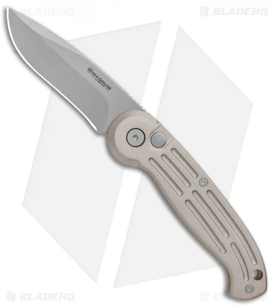 Boker Magnum Drop Point Automatic Knife Champagne (3.25" Bead Blast) 01BO007 1 Boker Magnum Drop Point Automatic Knife Champagne (3.25" Bead Blast) 01BO007