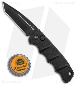 Boker Mini Kalashnikov Tanto Automatic Knife Black (2.5" Black) -Adventure Knife Shop Boker Mini Kalashnikov Tanto Automatic Knife Black 2in Black BHQ 132752 td size