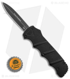 Boker Plus Kalashnikov Dagger OTF Automatic Knife Black Aluminum (3.5" Black SW) -Adventure Knife Shop Boker Plus Kalashinov Dagger OTF Automatic Knife Black Aluminium 3in Black SW BHQ 126000 td size