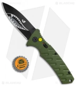 Boker Warhawk Strike Dagger Automatic Knife Black (3.25" Black D2) -Adventure Knife Shop Boker Plus Warhawk Strike Dagger Auto Green Black BHQ 113922 jr bottlecap