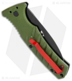 Boker Warhawk Strike Dagger Automatic Knife Black (3.25" Black D2) -Adventure Knife Shop Boker Plus Warhawk Strike Dagger Auto Green Black BHQ 113922 jr side