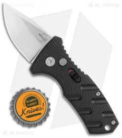 Boker Stubby Strike CA Legal Automatic Knife (1.9" Stonewash D2) -Adventure Knife Shop Boker Stubby Strike CA Legal Auto SW 01BO440NSOI BHQ 99646 jr bottlecap