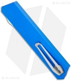 Boker USA Kwaiken OTF Automatic Knife Blue Aluminum (3.4" Satin) 06EX550 6 Boker USA Kwaiken OTF Automatic Knife Blue Aluminum (3.4" Satin) 06EX550 -Adventure Knife Shop Boker USA Kwaiken OTF Auto Blue Aluminum SW 06EX550 BHQ 115742 jr side