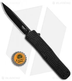 Boker USA OTF Automatic Knife Black Aluminum (3.5" Black) 06EX263 -Adventure Knife Shop Boker USA OTF Auto Black Aluminum Black 06EX263 BHQ 94103 jr bottlecap