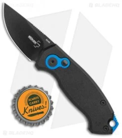 Boker Vox Kompakt CA Legal Automatic Knife (1.9" Black D2) -Adventure Knife Shop Boker Vox Kompakt CA Legal Auto Knife Black 01BO624NSOI BHQ 95711 jr bottlecap 2