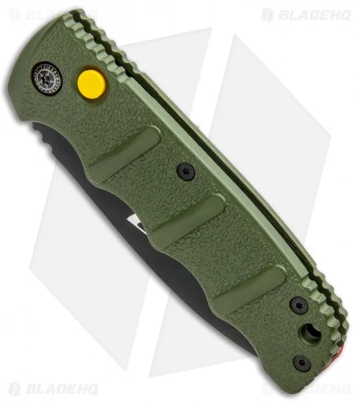 Boker Warhawk Kalashnikov Dagger Automatic Knife Green (3.25" Black D2) 2 Boker Warhawk Kalashnikov Dagger Automatic Knife Green (3.25" Black D2) - Image 2