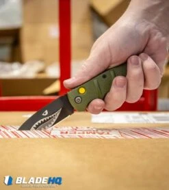 Boker Warhawk Kalashnikov Dagger Automatic Knife Green (3.25" Black D2) 15 Boker Warhawk Kalashnikov Dagger Automatic Knife Green (3.25" Black D2) -Adventure Knife Shop Boker Warhawk Kalashnikov Dagger Automatic Knife Black BHQ92862 kp in a box hand web