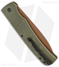 Boker XXL Kalashnikov Exclusive Desert Warrior Automatic Knife (4.75" Copper) -Adventure Knife Shop Boker XXL Kalashnikov Auto OD Green Copper BHQ Exclusive BHQ 126265 jr side