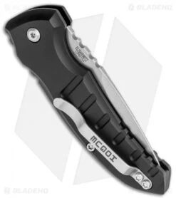 Hogue Knives A01 Microswitch Automatic Knife Black (2.6" Stonewash) 24110 -Adventure Knife Shop Hogue Knives A01 Microswitch Auto Black SW 24110 BHQ 78158 jr side