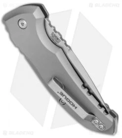 Hogue Knives A01 Microswitch Automatic Knife Gray (2.6" Stonewash) 24112 -Adventure Knife Shop Hogue Knives A01 Microswitch Auto Gray SW 2412 BHQ 78509 jr side