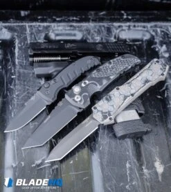 Hogue Knives EX-A01 Automatic Knife Tanto Black G10 (3.5" Black) -Adventure Knife Shop Hogue Knives A01 Microswitch Automatic Knife Black Black 24116 BHQ 94205 kp tailgate pistol web 1