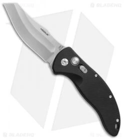 Hogue Knives EX-A04 Wharncliffe Automatic Knife Matte Black (3.5" Tumbled)