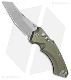 Hogue Knives EX-A05 Wharncliffe Automatic Knife OD Green (3.5" Stonewash) 34521