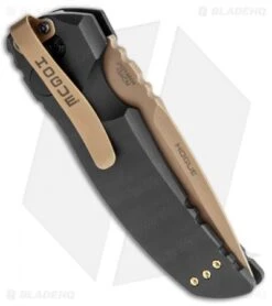 Hogue Sig Sauer EX-A01 Automatic Knife Black G-10 (3.5" FDE) 36130 -Adventure Knife Shop Hogue Sig Sauer EX A01 Auto black G 10 FDE BHQ 84594 jr side