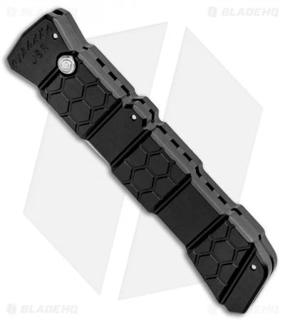 Piranha 21 Tactical Automatic Knife Black (3.375" Mirror) P-21BK 2 Piranha 21 Tactical Automatic Knife Black (3.375" Mirror) P-21BK - Image 2