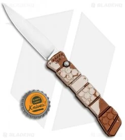 Piranha 21 Tactical Automatic Knife Tan Camo (3.375" Mirror) P-21C -Adventure Knife Shop Piranha 21 Tactical Auto Tan Camo Mirror P 21C BHQ 92499 jr bottlecap