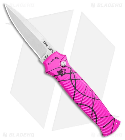 Piranha Bodyguard Automatic Knife Hot Pink (3.3" Stonewash) 1 Piranha Bodyguard Automatic Knife Hot Pink (3.3" Stonewash)