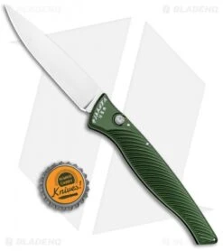 Piranha DNA Automatic Knife Green (3.25" Mirror) -Adventure Knife Shop Piranha DNA Auto Green Mirror BHQ 32970 jr bottlecap