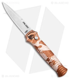 Piranha Mini-Guard Tactical Automatic Knife Desert Camo (2.9" Stonewash)