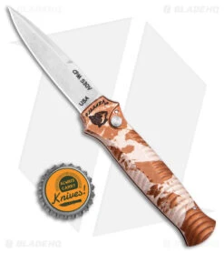 Piranha Mini-Guard Tactical Automatic Knife Desert Camo (2.9" Stonewash) -Adventure Knife Shop Piranha Mini Guard Tactical Desert Camo Auto SW BHQ 50621 jr bottlecap