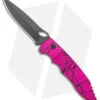 Piranha Mini Predator Purple/Black Tactical Automatic Knife (3.5" Black)