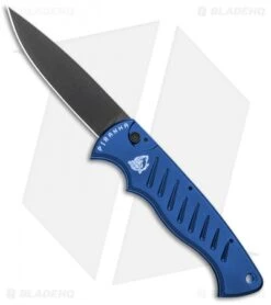 Piranha P-1 Pocket Automatic Knife Blue Tactical (3.2" Black)