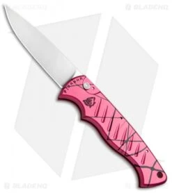 Piranha P1-PK Pocket Automatic Knife Hot Pink (3.2" Mirror)