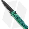 Piranha Prowler Green Tactical Automatic Knife (3.2" Black Serr)