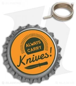 Adventure Knife Shop -Adventure Knife Shop Piranha Replacement Auto Spring BHQ 81373 jr bottlecap