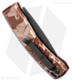 Piranha X Automatic Tactical Knife Desert Camo Aluminum (3.3" Black 154CM) -Adventure Knife Shop Piranha X Auto Desert Camo Tactical Black BHQ 26285 jr side